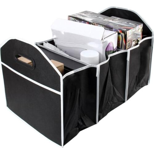 Car Multi-Pocket Trunk Organizer Large Capacity Folding Storage Bag Trunk Stowing and Tidying Trunk Organizer Car Accessories