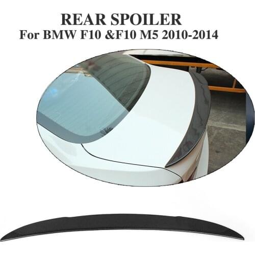 Carbon Fiber Car Rear Boot lip Spoiler Wing For BMW 5 Series F10 528i 535i 550i M5 M sport ALL F10 SEDAN 2010-2016