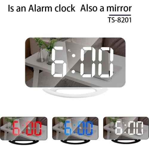 New LED Digital Smart Alarm Clock Watch Table Electronic Desktop Clocks USB Wake Up Clock Automatic Photosensitive Time Snooze