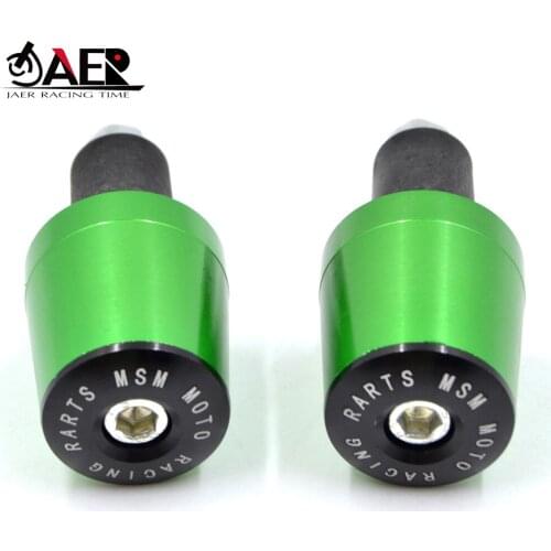 JAER CNC 22mm Grips Bar Ends Motorcycle Handle Bar Grips Ends Motorbike Grips Bar Handle Cap for Kawasaki Z750 Z800 Z1000 ER6N
