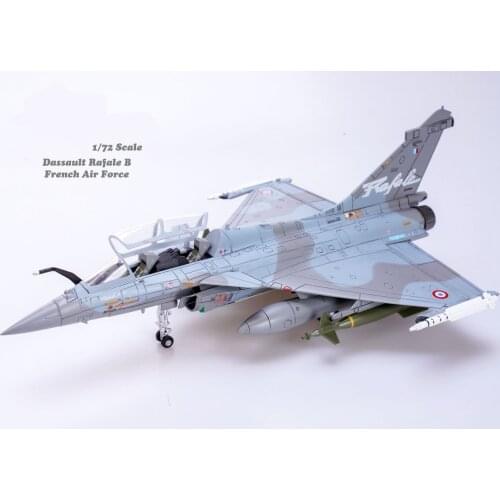 Hot Sell 14615PD 1/72 Diecast Plane Dassault Rafale B Double sit French Air Force Aircraft Model Airplane Toy Gift Collection