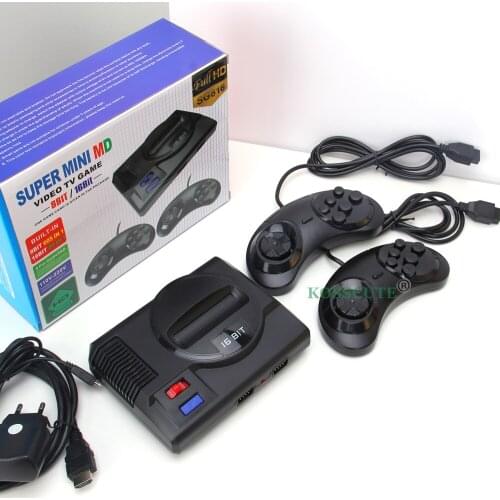 SG816 Super Retro Mini TV Video Game Console For Sega Mega Drive MD 16BIT 86 Games 8 BIT 605 Different Built-in Games 2 Gamepads