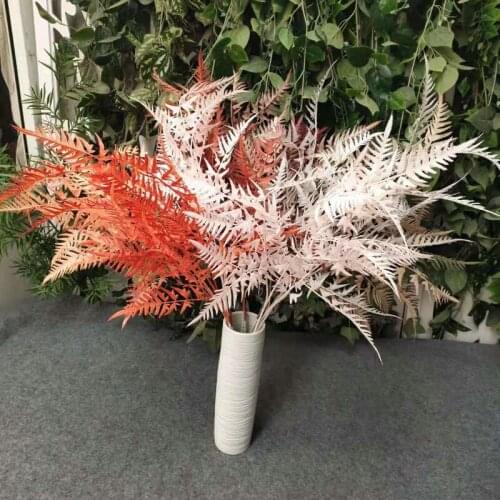 Simulation Three Bunches of Chiba Bamboo Plastic Bottle Flowers Fake Plants Home Wedding Decoration Road Guide Shooting Props