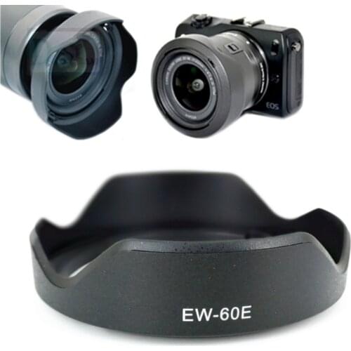 Petal Flower Lens Hood Replace EW-60E for Canon EOSM EOS M2 M3 M5 M10 EF-M 11-22MM f/4-5.6 IS STM / 11-22 MM F4-5.6 IS STM EW60E