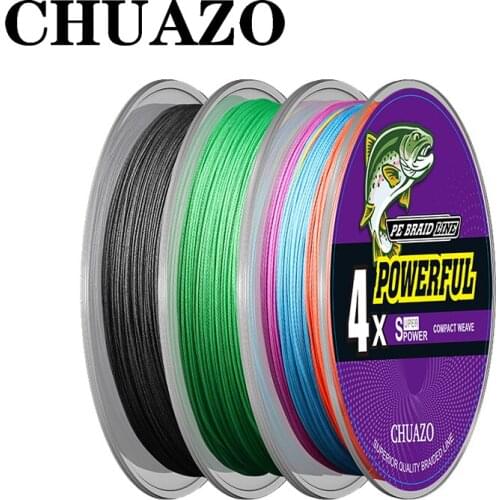 CHUAZO X4 Super 4 Strand Braided Fishing Line 1000M Multifilament PE Line Saltwater Fishing Tackle Carp Fishing Line