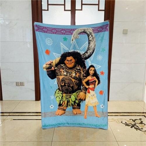 Disney Moana Anime Figures Cartoon Product Cosplay Accessories Blanket Warm Home Bed Winter Gifts