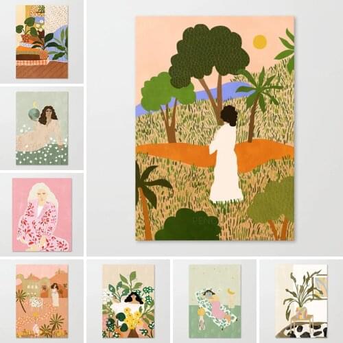 Wall Art Canvas Print Posters Cartoon Simple Deserve Give Chaos Painting Picture Home Decor Living Room Modern Artwork Modular