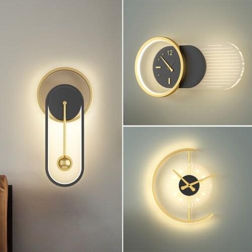 Wall Lamp Bedroom Bedside Lamp Light Luxury Modern Minimalist Living Room Corridor Aisle Light Creative Background Wall Lamps