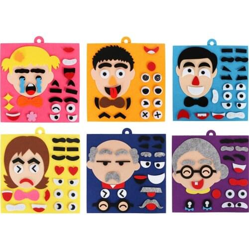 Educational Emotion Change Puzzle Toys for Kids Learning Xmas Birthday Gifts