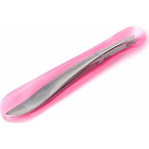Professional Useful Eyebrow Tweezers Hair Beauty Slanted Stainless Steel Tweezer