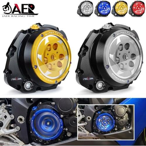 Clear Clutch Cover Engine Spring Retainer R Guard for Suzuki GSXS1000 GSXS1000F GSXS 1000 1000F 2018-2021 Pressure Plate