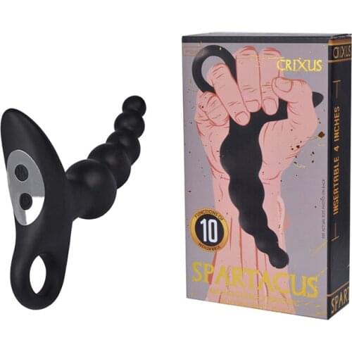 10 frequency Anal Plug Vibrator Silicone Male Prostate Massager Butt Plug Anus Vibrating Sex Toy For Men G-Spot Stimulate