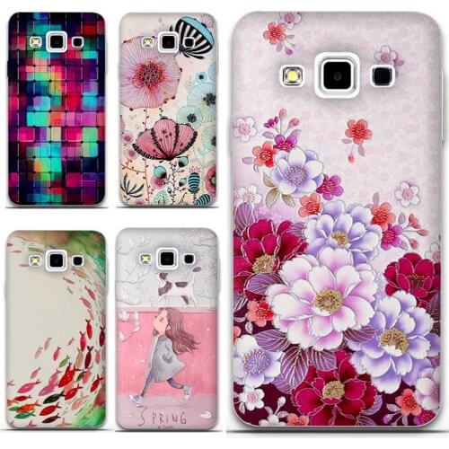 For Samsung Galaxy A5 2015 A3 Case for Samsung A3 2016 A5 2015 A500F A7 Phone Case 3D Flower Silicon cute Back Cover Funda Coque