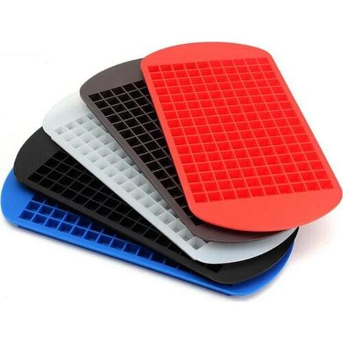 23x12x1.3cm 160 Grids Silicone Ice Cubes Frozen Mini Food Grade Ice Tray Fruit Maker Bar Party Pudding Tool Kitchen Accessories