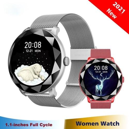 Smart Round Watch Activity Tracker Heart Rate Oxygen Monitor Sports Touch Color Screen Smartwatch Men Women for Android IOS IP68