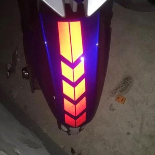 Cool Stylish Motorcycle Sticker Reflective Motorbike Fender Decals Decoration 34cm x 5.5cm