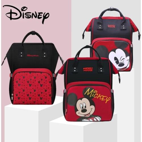 Disney Baby Diaper Bag USB Backpack Maternity Baby In Diaper Bag Large Capacity Mummy Diaper Bags Travel Nappy Bag Free Hooks