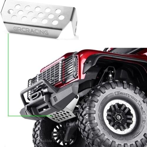 Trx4 chassis front guard stainless steel skid plate for 1:10 RC tracked vehicle traxxas trx-4 trx4 car accessories