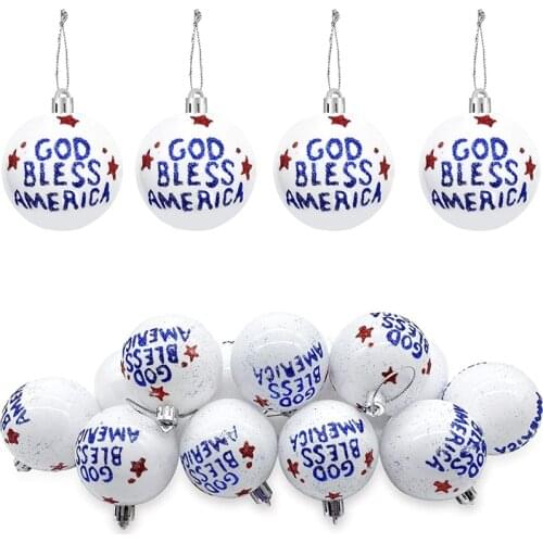 Best Independence Day Hanging Ball Ornament - 4Th of July Patriotic Hanging Ball Decoration for Christmas Tree