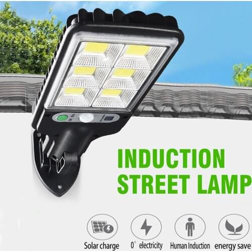 Solar LED Street Light Intelligence PIR Motion Sensor Garden Wall Outdoor Solar Lamp Waterproof Light Emergency Working Lantern