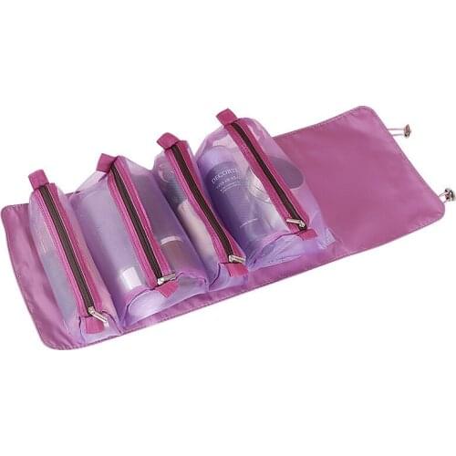 Travel Cosmetic Brush Bag Women Mesh Make Up Box Bags Beautician Necessarie Toiletry Makeup Brushes Lipstick Storage Organizer