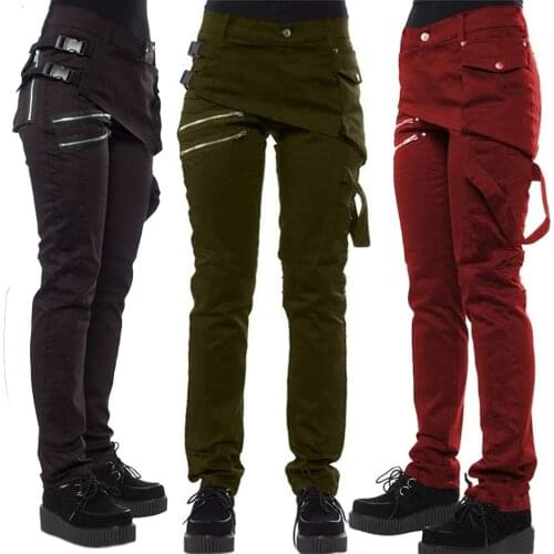 Women Gothic Medieval Cosplay Costume Women Vintage Carnival Party Viking Knight Steampunk Cross Bandage Belt Tight Pants Blouse