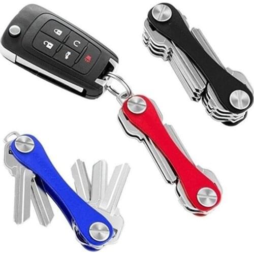 1/2pcs Brand Aluminum Smart Keys Wallet EDC Key Organizer Clip DIY Keychain Flexible Key Holder Folde Pocket Tool