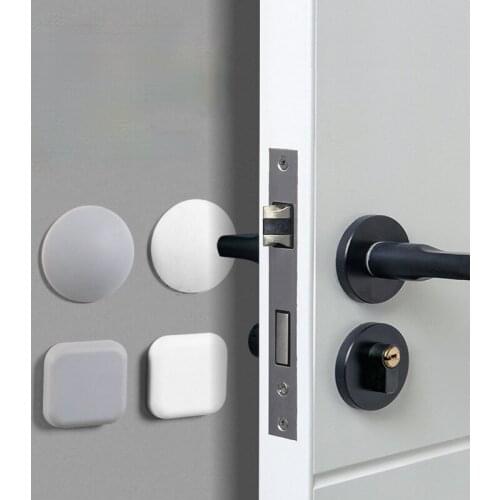 1/2Pcs Self-adhesive Door Stops Silicone Damper Bumpers Crash Pad Cabinet Wall Protector Pads Household Anti-collision
