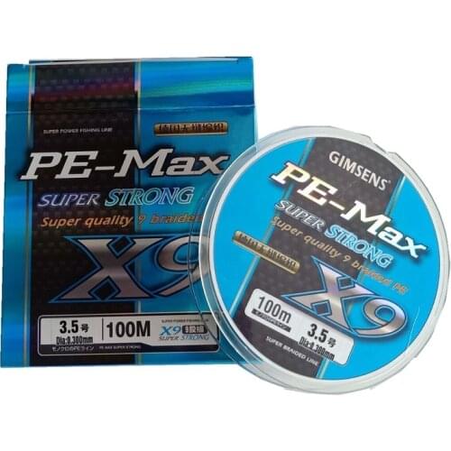 100m PE Fishing Line 9 Braided Wire Super Quality for BL35 Fishing Reel Original Wire