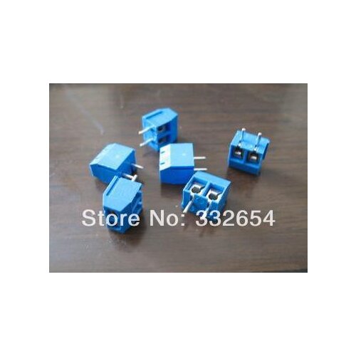100pcs 2 Pin Screw Terminal Block Connector 5mm Pitch G