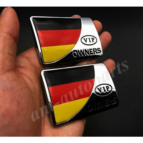 2x 3D Metal Germany German Flag Car Emblem Badge Motorcycle Sticker Fairing
