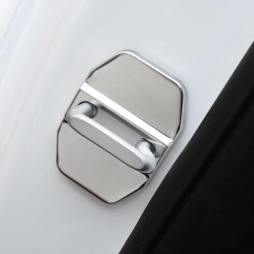 4pcs/set Stainless Steel Car door lock cover for Jeep Grand Cherokee Wrangler Compass Patriot auto accessories