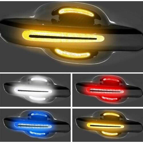 8pcs Car Styling Nti-scratch Protective Film Carbon Fiber Auto Car Door Handle Stickers Car Handle Anti Scratch Stickers