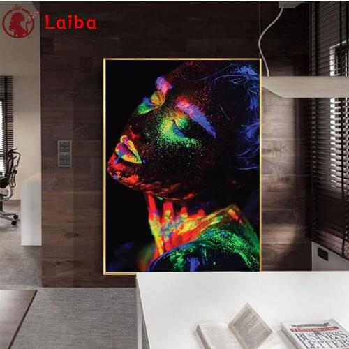 Diamond painting Modern art, painted woman 5d diamond embroidery cross stitch full square round 3D DIY graffiti home decor gift