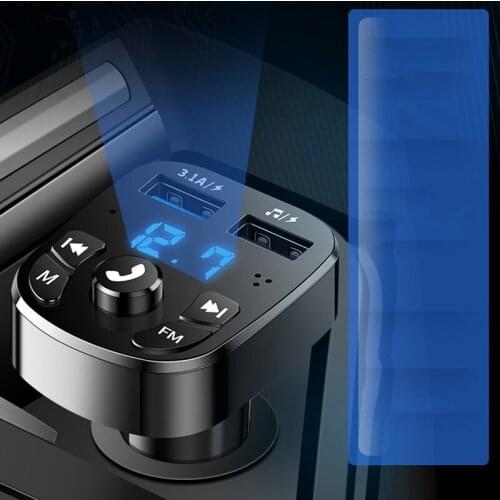 Car Bluetooth MP3 Player Car FM Launch Car Hands-Free Car Phone Music U Disk Player Navigation Player Multi-function Charger
