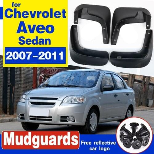 Mudflap for Chevrolet Aveo Sedan Saloon T250 2007~2011 Fender Mud Guard Flaps Splash Flap Mudguards Accessories 2008 2009 2010