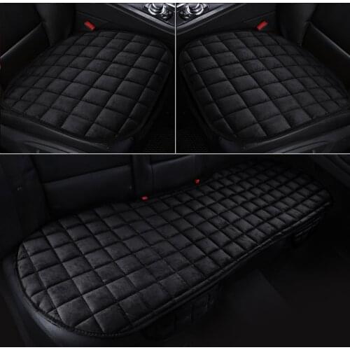 Universal Car Seat Cushions Covers Fashion Plush Soft Warm Silicon Non-slip 4 Color Mat Pad Seat Protector Auto Car Accessories