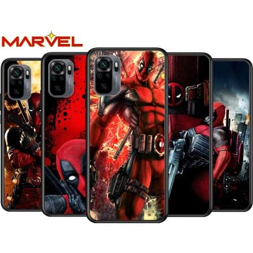 Deadpool Hero Marvel for Xiaomi Redmi Note 10 10S 9 9T 9S 9Pro Max 8T 8Pro 8 7 6 5 Pro 5A 4X 4 Soft Black Phone Case