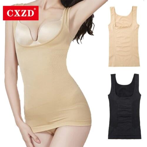 CXZD Women Slimming Sleeveless Open Bust Tank Top Tummy Control Vest Shaper Body Shapewear Waist Slimming Shapers