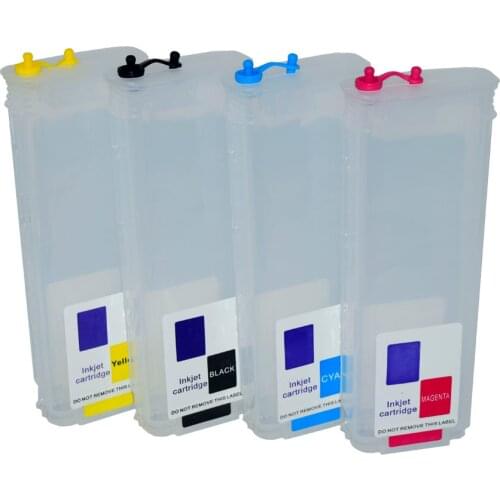 280ml 4 Color with Permanent Chip for HP 10 82 Refill Ink Cartridges for HP Designjet 500 500ps 800 800ps Printer