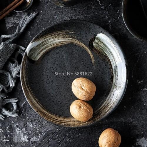 Japanese Style Ceramic Rice Spoon Bowl Dish Plate Home Simple Single 5 Piece Set Dish Restaurant Tableware Set