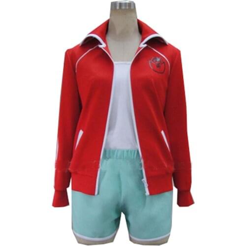 2021 Dangan Ronpa Danganronpa Cosplay Aoi Asahina Uniform Wine Red Shorts For Women Girls Anime Halloween Party Cosplay Costumes