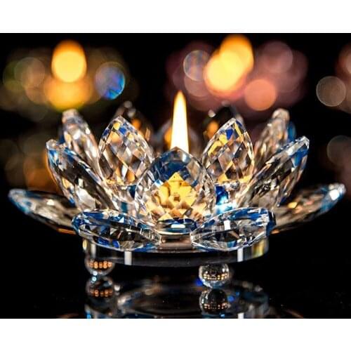 MAIGEENIFA Decorative Crystal Candlesticks