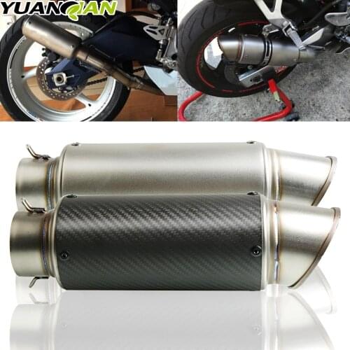 Motorcycle modified muffler carbon fiber exhaust pipe For SUZUKI GSF Bandit 650 650S 1000 1200 1250 SV650 GSXR ninja300 MT-07 R1