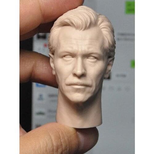 1/6 Scale Uncolored Prototype Head Sculpture Director Gordon fit For 12'' Action Body