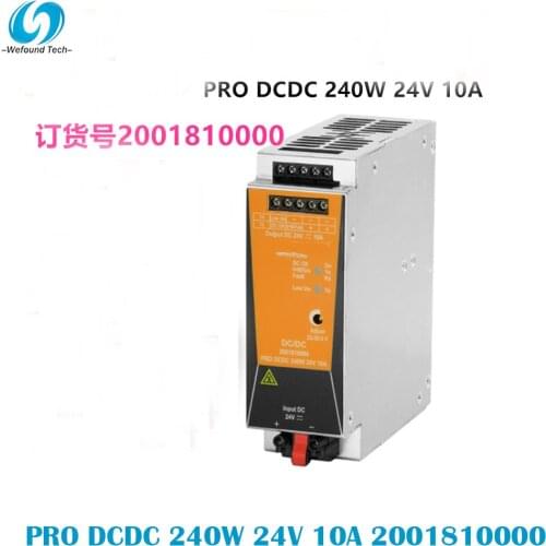 Original Weidmüller PRO DCDC 240W 24V 10A 2001810000 Rail Switching Power Supply Single Phase 100% Tested BeforeShipment