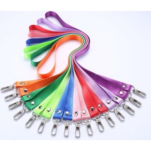 Hanging Neck Rope Lanyard For IPhone Mobile Phone Straps Camera USB Holder ID Pass Card Name Badge Holder Keys Metal Clip