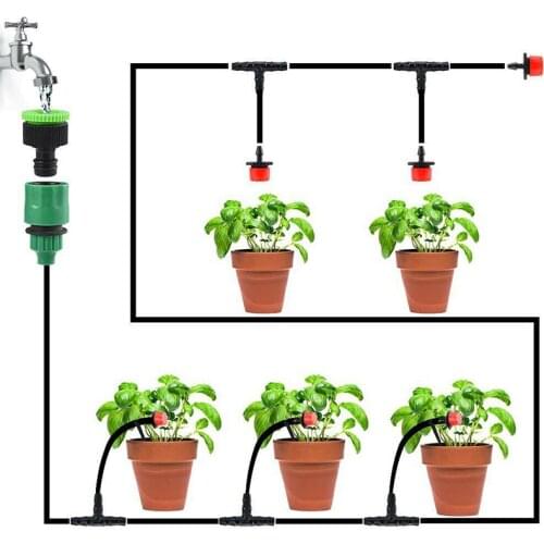 DIY Drip Irrigation System Garden Watering System Self Watering Gardening Tools and Equipment Hose Micro Drip Y-Type Connectors
