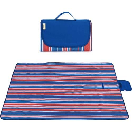 Foldable Portable Picnic Blanket Waterproof Sandproof Beach Mat Sand Free Mat Outdoor Blanket for Travel Camping Hiking Picnic