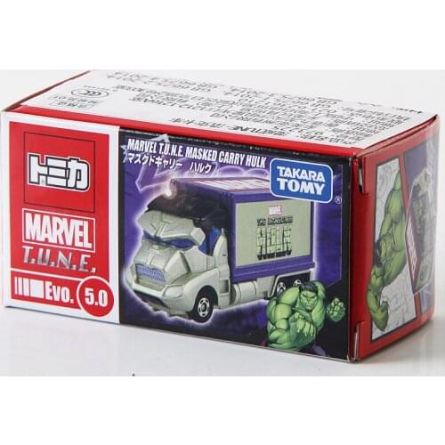 Takara Tomy Tomica Marvel Tune Evo. 5.0 Masked Carry Hulk Metal Diecast Vehicle Model Car 973225